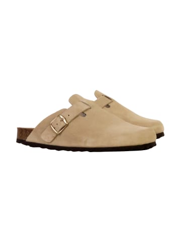 Divine Factory Boreal-Lederpantoletten Beige