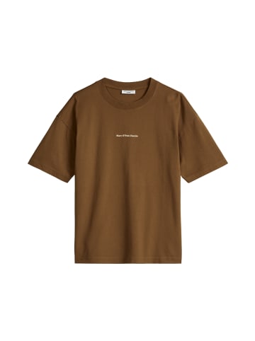 Marc O'Polo DENIM Crayfish Capsule T-Shirt, Backprint, Relaxed Fit in Umbra Brown