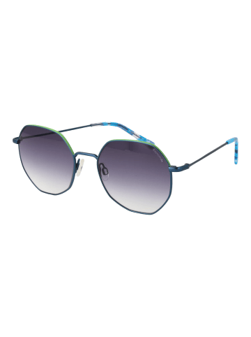 comma Frauen Sonnenbrille Rund Blau