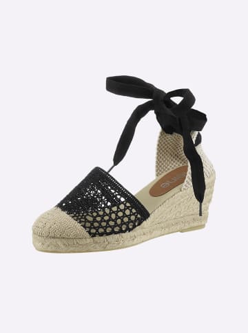 Heine Keilsandalette in schwarz