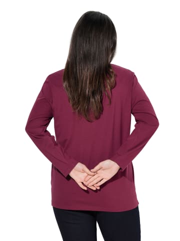 Ulla Popken Shirt in dunkle beere