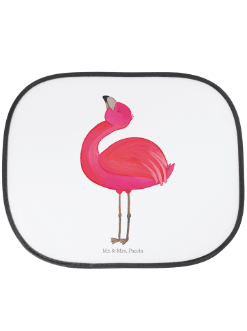 Mr. & Mrs. Panda Sonnenblende Flamingo Stolz ohne Spruch in Weiß