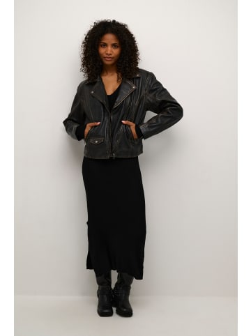 Kaffe Jacke KAjane Baggy fit in Black washed leather