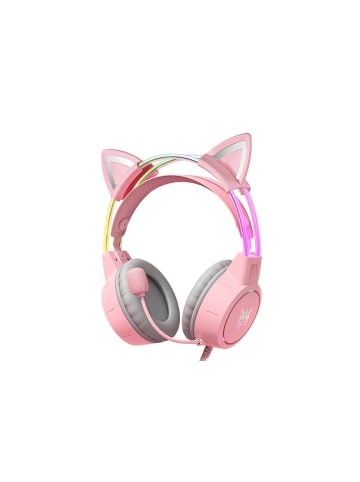 ONIKUMA X15Pro Pink Gaming Headset Katzenohren