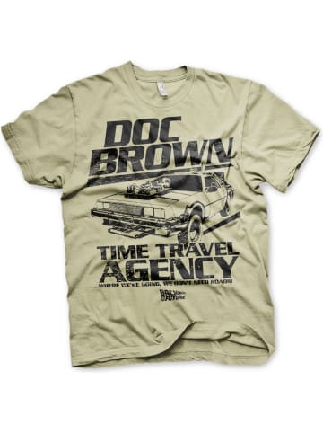 Back To The Future T-Shirt in Khaki