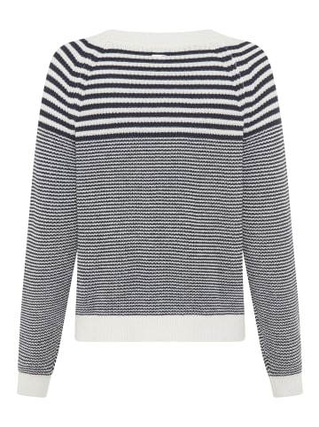 Laura Scott Strickjacke in marine-weiß-gestreift