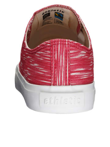 ethletic Sneaker Fair Trainer White Cap Lo Cut in red melange | just white