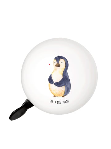 Mr. & Mrs. Panda glocke fahrrad Pinguin Diät ohne Spruch in Weiß