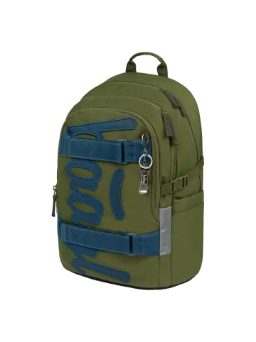 BAAGL Schulrucksack Skate in Grün Olive - 29x43x20cm