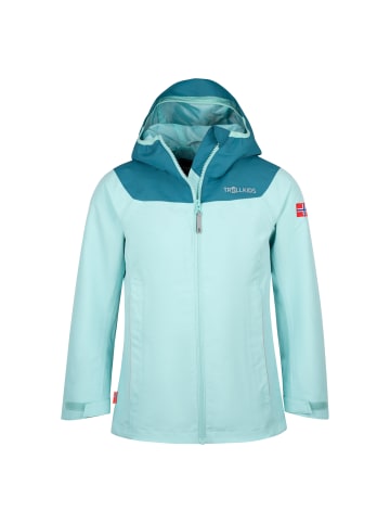 Trollkids Regenjacke Bergen in aqua