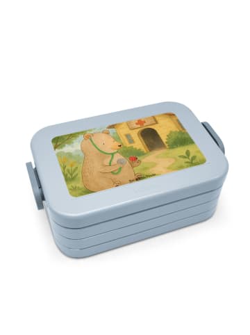 Mr. & Mrs. Panda MEPAL Bentobox Bär Arzt Design ohne Spruch in Blau Pastell