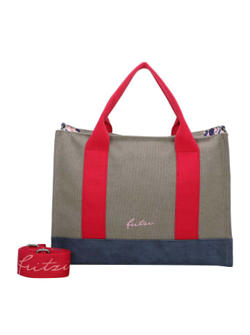 Fritzi aus Preußen Canvas Handtasche 40 cm in olive