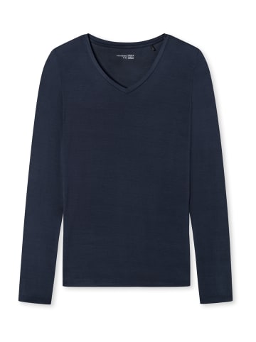 Schiesser Pyjamaoberteil Mix+Relax in blue