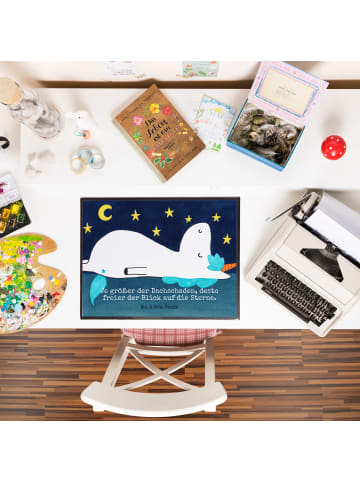 Mr. & Mrs. Panda tischmatte Einhorn Sternenhimmel Design mit Spruch in Weiß