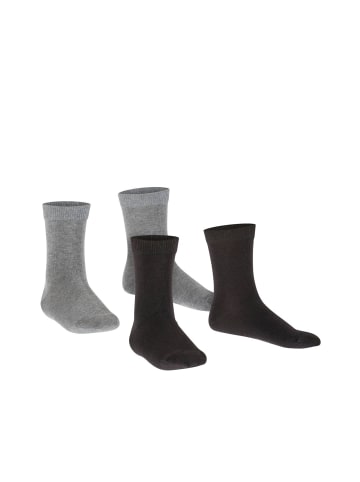 Falke Socken 2er Pack in Schwarz/Grau