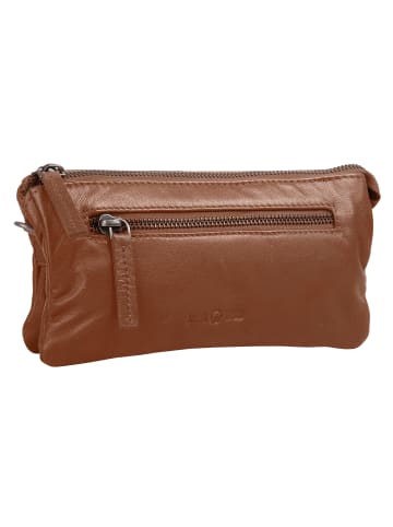 WouWou Umhängetasche echt Leder in cognac