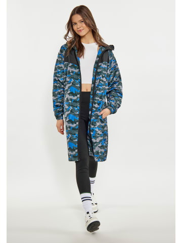 myMO ATHLSR Damen Mantel in Blau Camouflage