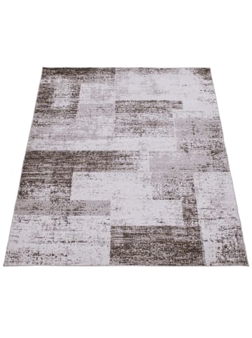 KADIMA DESIGN Teppich Kurzflor Geometrisch Wohnzimmer in Creme