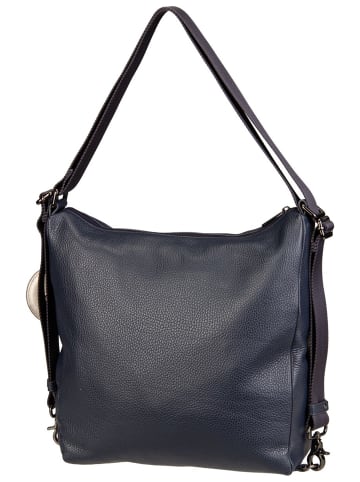 Mandarina Duck Rucksack Mellow Leather Hobo FZT72 in Dress Blue
