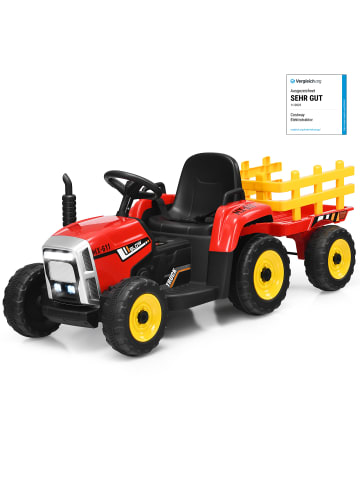 COSTWAY 12V Traktor ab 3 Jahren in Rot
