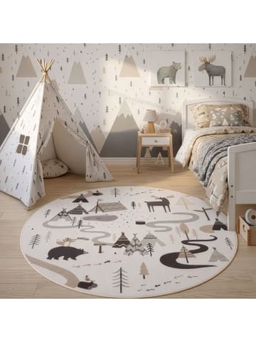 Teppich Boss Kinderteppich Coco 1135, rund - Creme