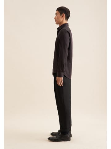 Seidensticker Business Hemd Shaped in Schwarz