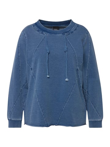 Ulla Popken Sweatshirt in blue denim