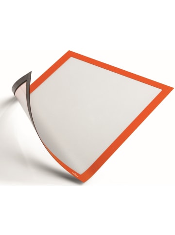 Durable Magnetrahmen Duraframe Magnetic A4 Packung mit 5 Stück orange