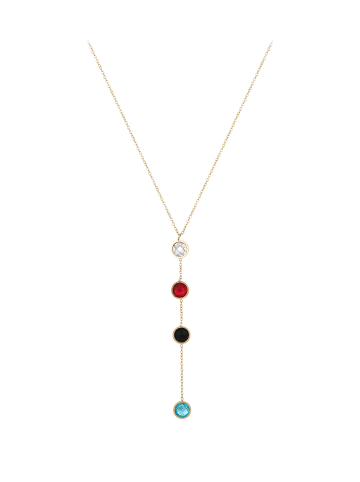 faina Necklace in Gold Multicolor