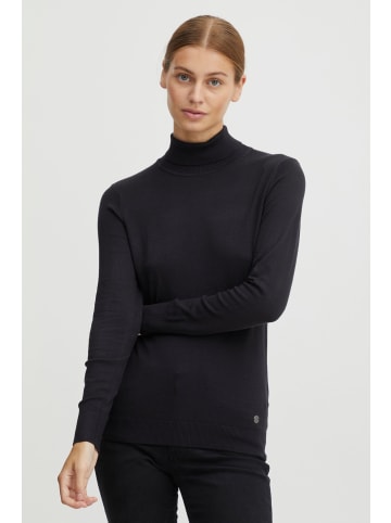Oxmo Rollkragenpullover OXKatja in Schwarz
