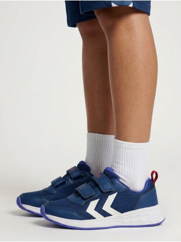 Hummel Klettverschluss Sneaker Turbo Run Lebensstil Kinder in NAVY PEONY