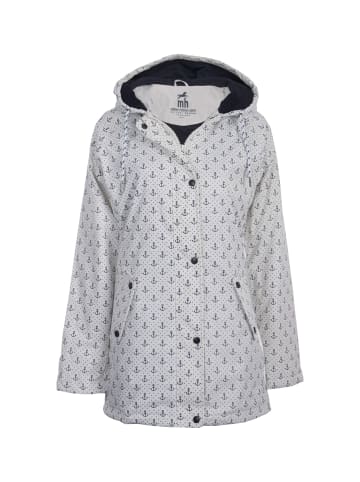 mh michael heinen Regenjacke Anker in white-navy