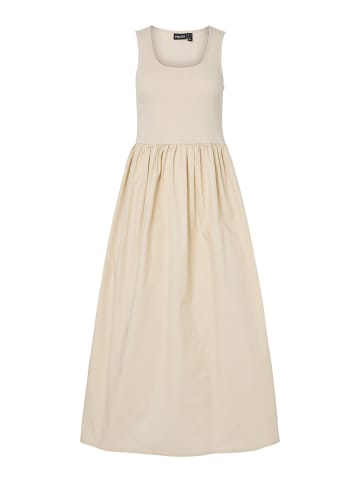 Pieces Maxikleid in Silver Gray