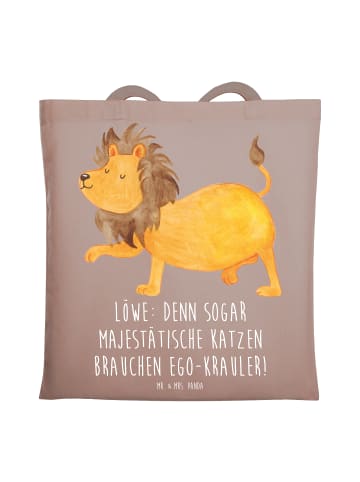 Mr. & Mrs. Panda Schultasche Majestätischer Löwe mit Spruch in Braun Pastell