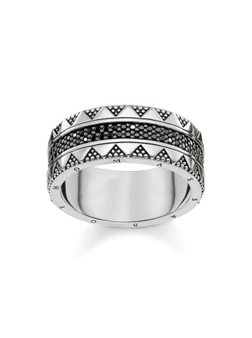 Thomas Sabo Ring in silber, schwarz