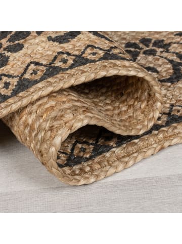 KADIMA DESIGN Nachhaltiger Jute-Teppich mit floralem Druck