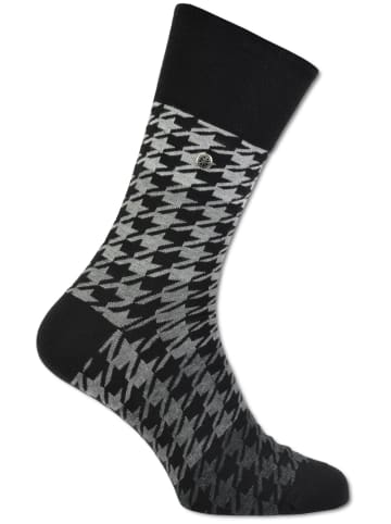 Carlo Colucci Freizeitsocken Cavalli in Schwarz / Grau