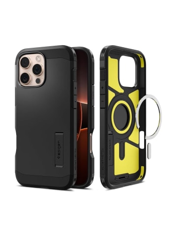 Spigen Spigen Tough Armor mit Magnetfunktion Hülle iPhone 16 Pro Schwarz in Schwarz