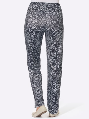 Sieh an! Jerseyhose in schwarz-gemustert