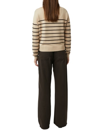 comma Pullover in braun schwarz - 0002