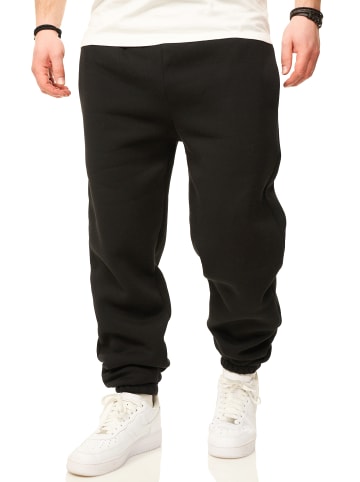 DAILY COTTON Jogginghose - im Straight-Fit als Lange Trainingshose Sweatpants in Schwarz