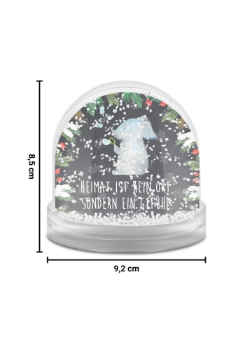 Mr. & Mrs. Panda Weihnachts Schneekugel Elefant Seifenblasen mit... in Kreidetafel