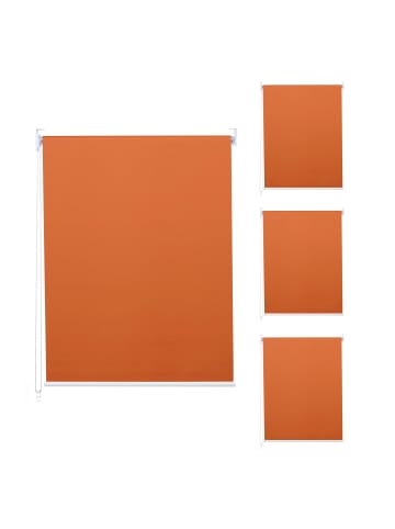 MCW 4er-Set Rollo D52 blickdicht, Orange