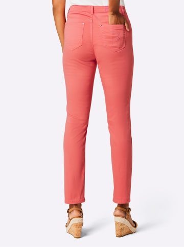 creation L Lyocell-Baumwoll-Jeans in koralle