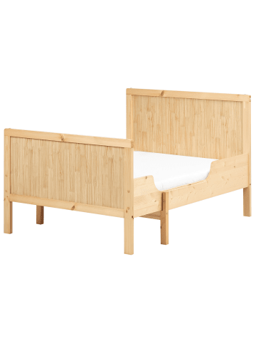 Beliani Kinderbett MONTIGNY in Braun - (W) 95 x (H) 80 x (L) 135 cm