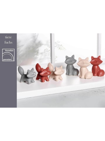 Ritzenhoff & Breker 5er Set Dekofiguren-Set Tiere Tiere creme in creme