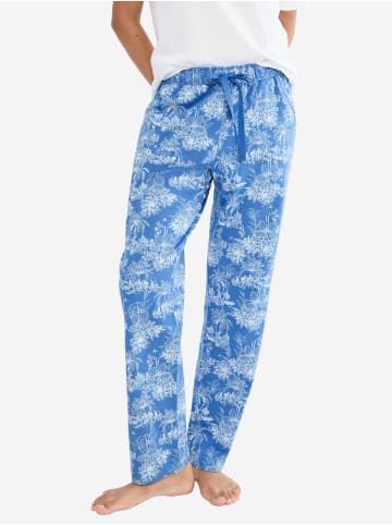 Triumph Pyjamahose Red Label Mix & Match in WHITE/BLUE