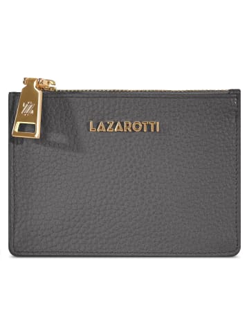 Lazarotti Bologna Leather Schlüsseletui Leder 11.5 cm in grey