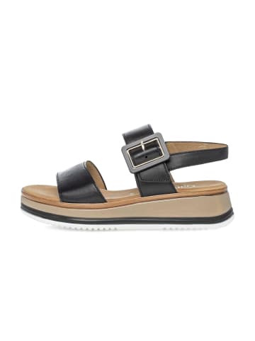 Gabor Plateau Sandalen in schwarz