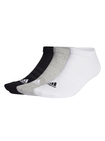 adidas Socken 3er Pack in Schwarz/Grau/Weiß
